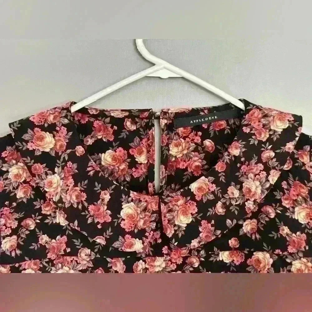 Apple & Eve Floral Women's Top (Y5) - Picture 5 of 11